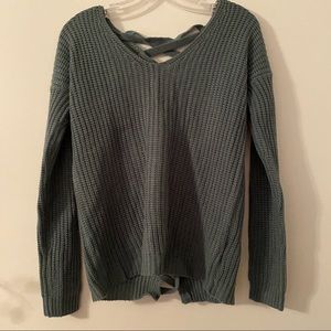 Back Braid Sweater